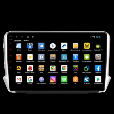 Магнитола для Peugeot 2008 2008-2019 Parafar (cо встроенным модулем для подключения камер 360) на Андроид 13 PF892XHD360