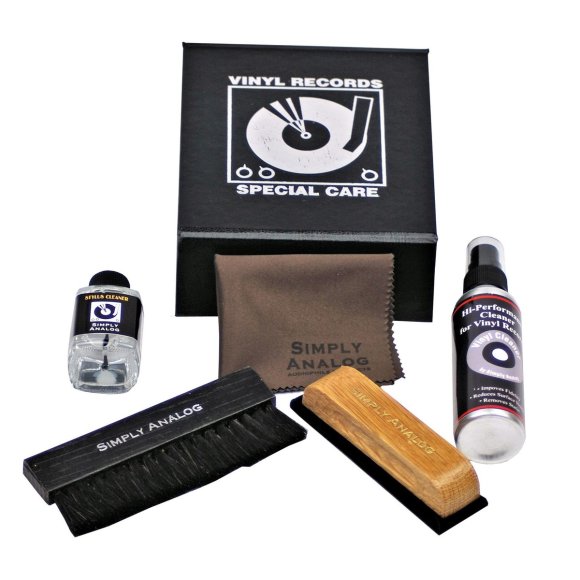 Simply Analog Vinyl Record Cleaning Box Set Black (SAVC003)