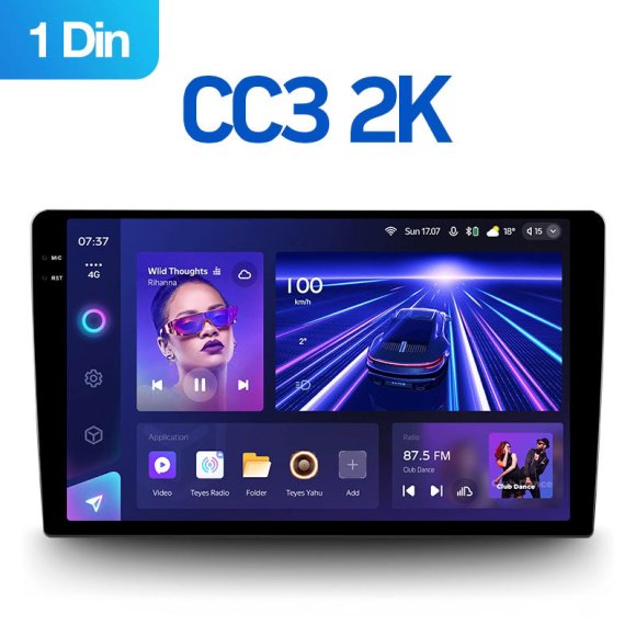 TEYES CC3 2K 1Din | 9.5" | 4/32 Gb