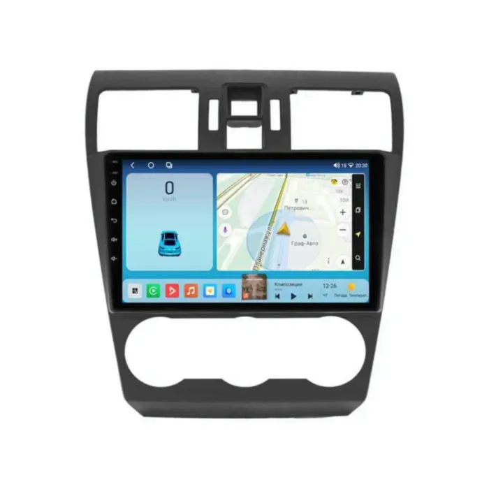 Магнитола для Subaru Levorg 2014-2017 черная Parafar на Андроид 14.0 PF529T2THD