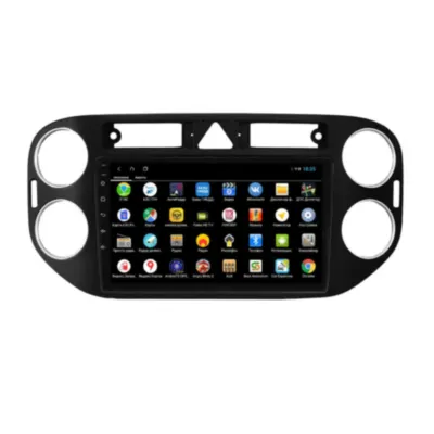 Магнитола для Volkswagen Tiguan 2007-2018 цвет Черный Parafar на Андроид 13.0 PF488T1LUX1XHD