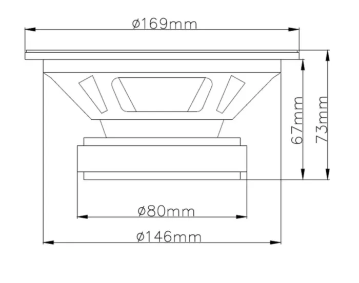 AMP MASS FR65(4ом) широкополосная