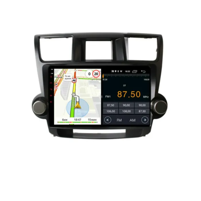 Магнитола для Toyota Highlander 2007-2012 Parafar на Андроид 13.0 PF035T1LUX1UHD