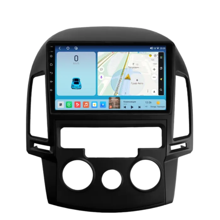 Магнитола для Hyundai i30 2008 - 2011 климат Parafar на Андроид 14.0 PF258T2LUX1KHD