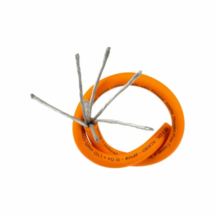 DL Audio Raven Power Cable 8 Ga Orange