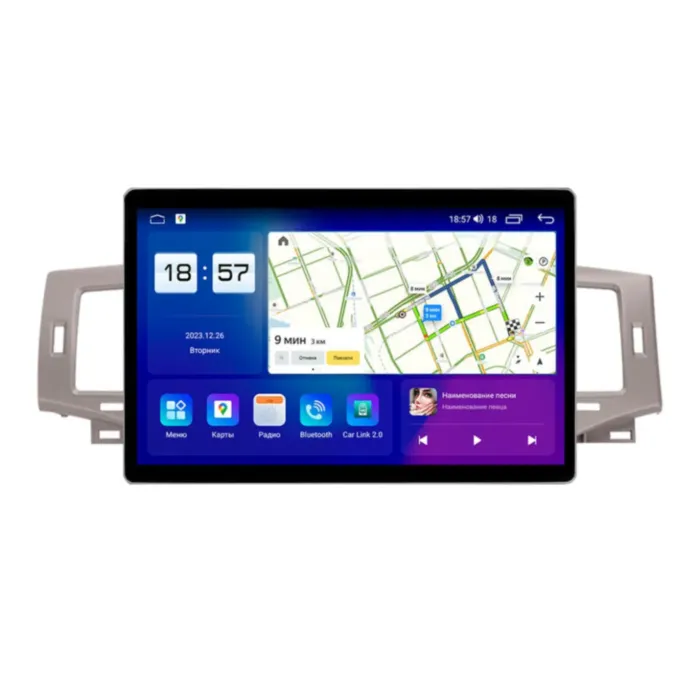 Магнитола для Toyota Corolla 2002-2006 Коричневая Parafar (cо встроенным модулем для подключения камер 360) на Андроид 13.0 PF50311u2kAIR360