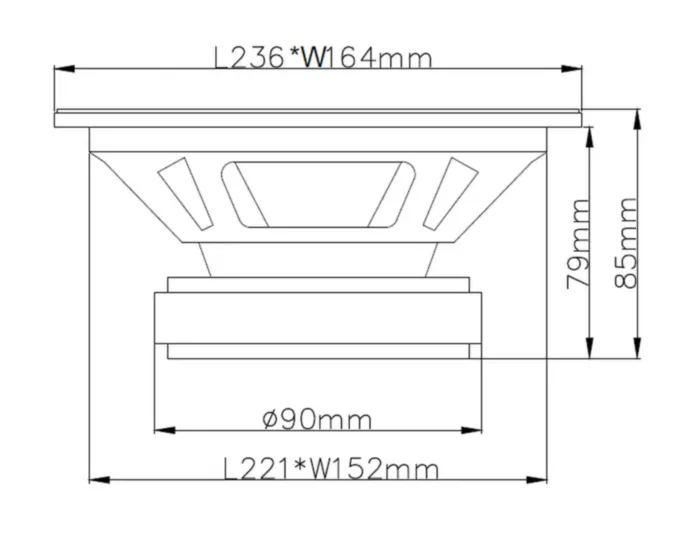 AMP MASS FR69 (4ом) широкополосная