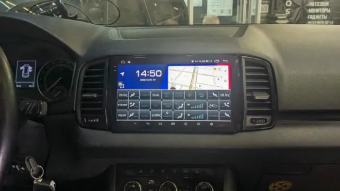 Магнитола для Skoda Kodiaq 2017+, Karoq 2020+ Parafar (cо встроенным модулем для подключения камер 360) на Андроид 13.0 PF953LUX1U2K360