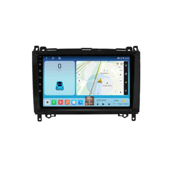 Магнитола для Mercedes B200 / Vito / Viano / B класс / Sprinter / Crafter B200 Parafar матовая на Андроид 14.0 PF068T2LUX1KHD